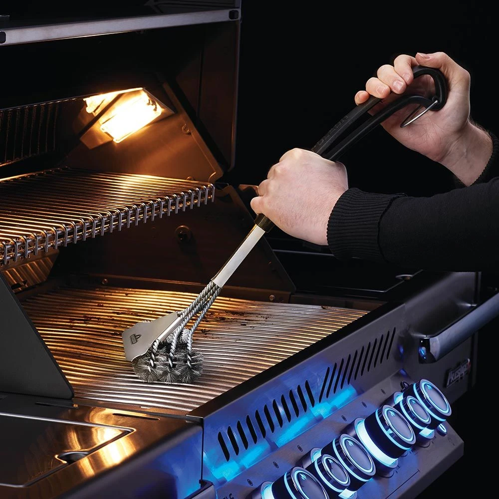 Napoleon 62057 Triple Row Grill Brush With Stainless Steel Bristles 4 Napoleon 62057 Triple Row Grill Brush With Stainless Steel Bristles - Image 4