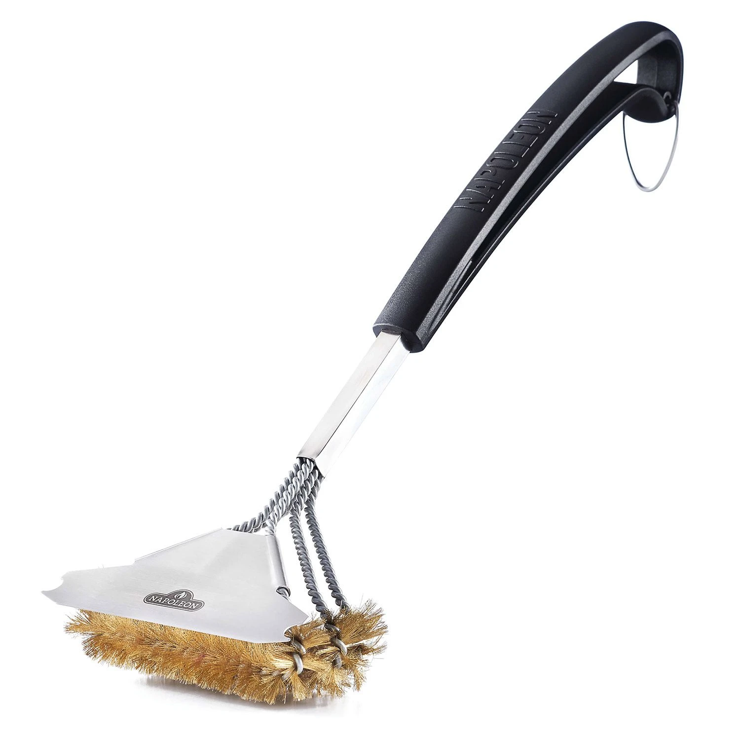 Napoleon 62058 Triple Row Grill Brush With Brass Bristles 1 Napoleon 62058 Triple Row Grill Brush With Brass Bristles