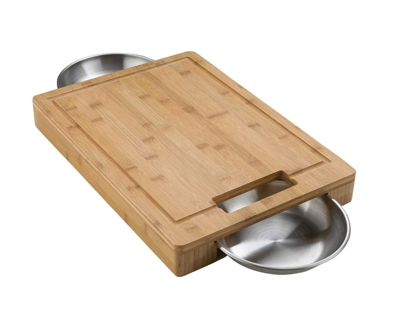 Napoleon 70012 PRO Carving/Cutting Board With Stainless Steel Bowls 1 Napoleon 70012 PRO Carving/Cutting Board With Stainless Steel Bowls