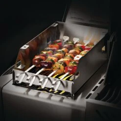 Napoleon 71301 Large Side Burner Windshield And Skewer Rack -GrillMaster Pro 71301 c 06 22
