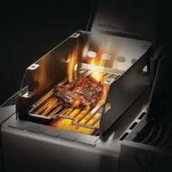 Napoleon 71301 Large Side Burner Windshield And Skewer Rack -GrillMaster Pro 71301 e 06 22