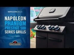 Napoleon RSE425RSIBK-1-PHM Phantom Rogue SE 425 Gas Grill On Cart With Infrared Side And Rear Burners -GrillMaster Pro G XEI Tfc4E 77