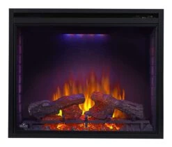 Napoleon NEFP33-0214W Taylor Electric Fireplace Mantel Package With 33-inch Ascent Firebox -GrillMaster Pro bef33h purple fireplaces