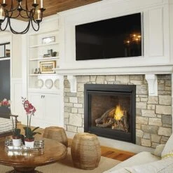 Napoleon D42TRE Ascent Deep Electronic Ignition Direct Vent Gas Fireplace With Log Set -GrillMaster Pro d42ntre ls c 01 22 1