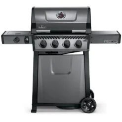 Napoleon F425DSBPGT-ECP Freestyle 425 Gas Grill On Cart With Side Range Burner, Propane