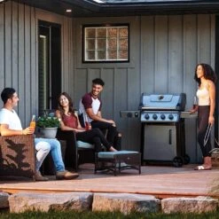 Napoleon F425DSBPGT-ECP Freestyle 425 Gas Grill On Cart With Side Range Burner, Propane -GrillMaster Pro f425dsbpgt ecp f 05 22