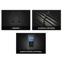 Napoleon GDS28-1NSB Haliburton Millivolt Ignition Direct Vent Gas Stove -GrillMaster Pro gds50 1nsb ls f 01 22 2