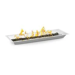 Napoleon Push Button Flame Sensing Gas Fire Pit Kit, Rectangular, 30x13.5-Inch
