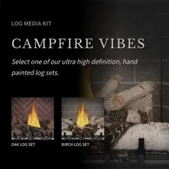 Napoleon GSS36CFNE Riverside Clean Face Outdoor Electronic Ignition Gas Fireplace With Remote And Log Set -GrillMaster Pro gss36cfne config feat b 02 22