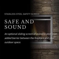 Napoleon GSS36CFNE Riverside Clean Face Outdoor Electronic Ignition Gas Fireplace With Remote And Log Set -GrillMaster Pro gss36cfne config feat d 02 22