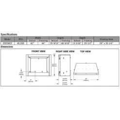 Napoleon GSS36CFNE Riverside Clean Face Outdoor Electronic Ignition Gas Fireplace With Remote And Log Set -GrillMaster Pro gss36cfne config spec a 02 22