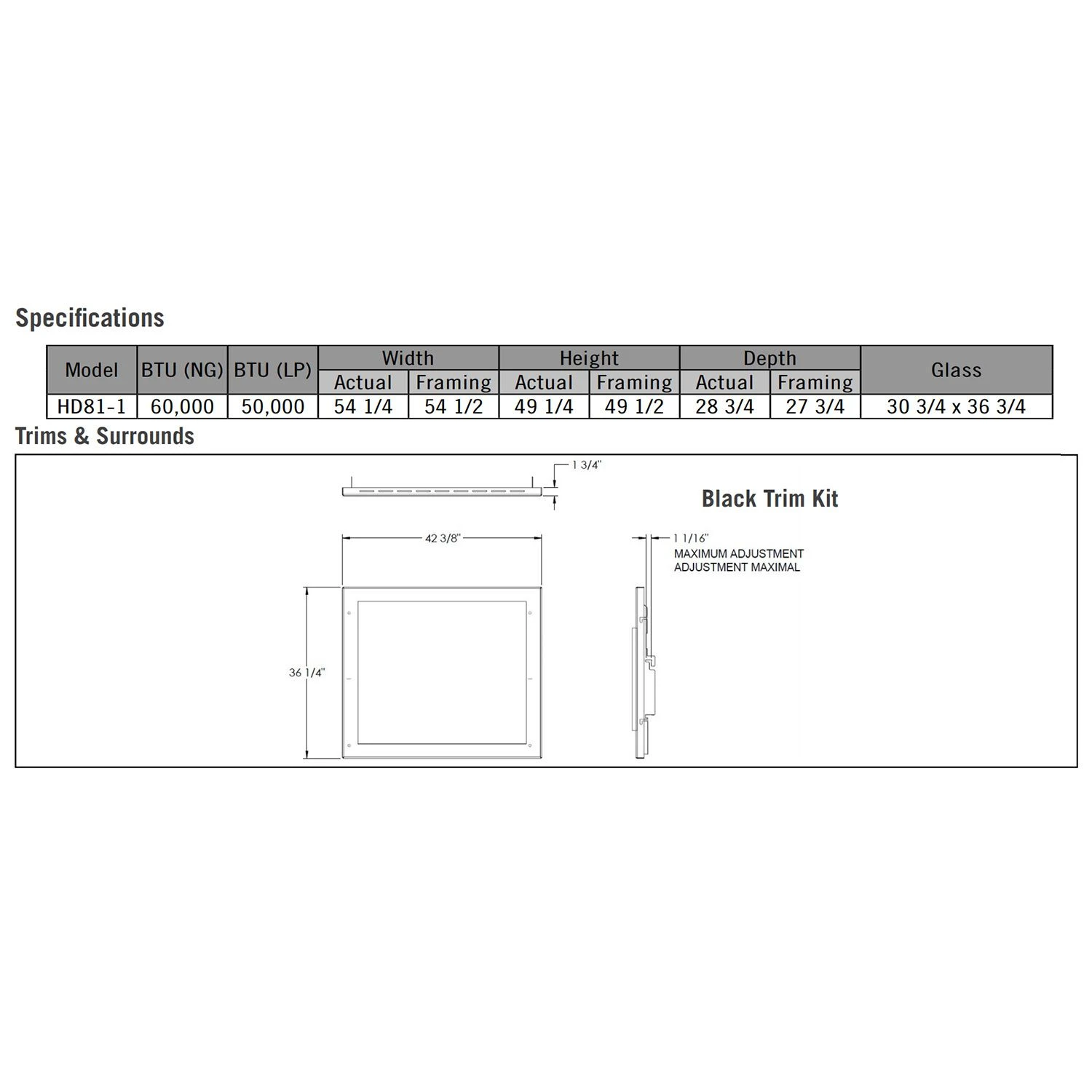 Napoleon HD81-1 High Definition Series Double Sided Electronic Ignition Direct Vent Gas Fireplace 6 Napoleon HD81-1 High Definition Series Double Sided Electronic Ignition Direct Vent Gas Fireplace - Image 6