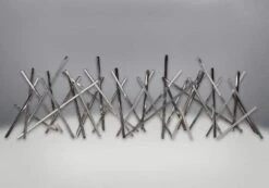 Napoleon LDNS Nickel Plated Designer Fire Art For Gas Fireplaces