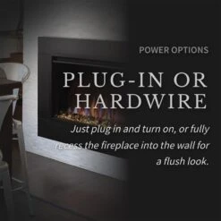 Napoleon NEFB30H Cineview 30-Inch Built-In Electric Fireplace With Logs, Crystal Media And Remote -GrillMaster Pro nefb26h feat a 02 22 1