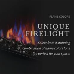 Napoleon NEFB26H Cineview 26-Inch Built-In Electric Fireplace With Logs, Crystal Media And Remote -GrillMaster Pro nefb26h feat e 02 22