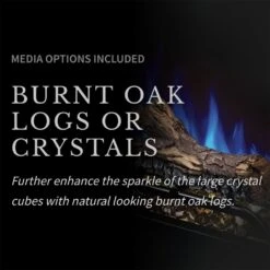 Napoleon NEFB26H Cineview 26-Inch Built-In Electric Fireplace With Logs, Crystal Media And Remote -GrillMaster Pro nefb26h feat f 02 22