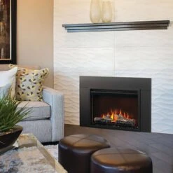 Napoleon NEFB26H Cineview 26-Inch Built-In Electric Fireplace With Logs, Crystal Media And Remote -GrillMaster Pro nefb26h ls b 02 22