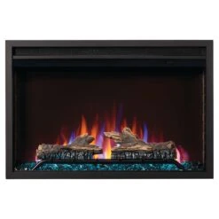 Napoleon NEFB30H Cineview 30-Inch Built-In Electric Fireplace With Logs, Crystal Media And Remote
