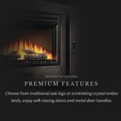 Napoleon NEFP30-3020RK Franklin Electric Fireplace TV Stand With 30-Inch Cineview Firebox -GrillMaster Pro nefp30 3020rk feat c 02 22