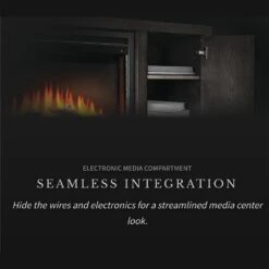 Napoleon NEFP30-3020RK Franklin Electric Fireplace TV Stand With 30-Inch Cineview Firebox -GrillMaster Pro nefp30 3020rk feat d 02 22