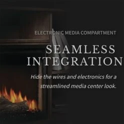 Napoleon NEFP30-3620RLB Hayworth Electric Fireplace TV Stand With 30-Inch Cineview Firebox -GrillMaster Pro nefp30 3620rlb feat a 02 22