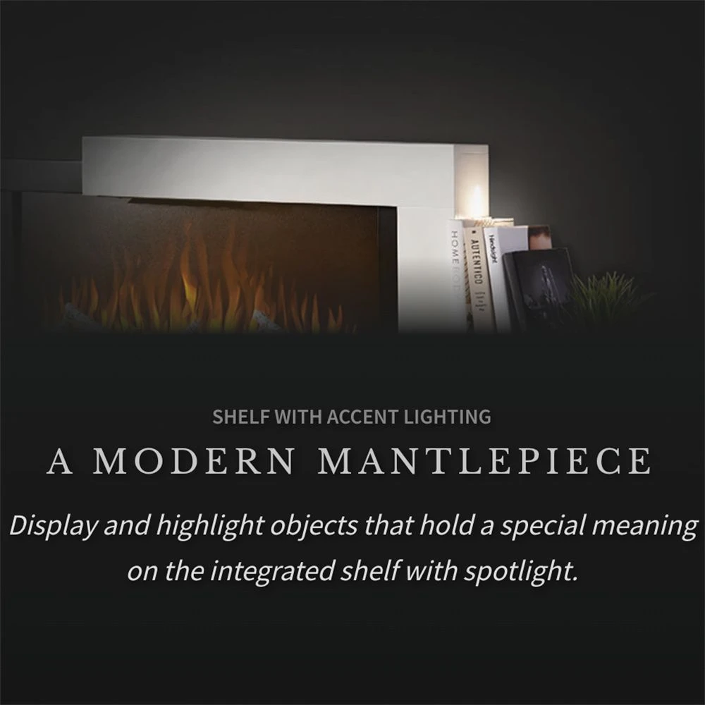 Napoleon NEFP32-5019W-IOT Stylus Cara Elite Wall Mount Electric Fireplace With Remote And Wood Surround 8 Napoleon NEFP32-5019W-IOT Stylus Cara Elite Wall Mount Electric Fireplace With Remote And Wood Surround - Image 8