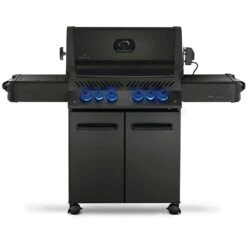 Napoleon P500RSIBK-3-PHM Phantom Prestige 500 Gas Grill On Cart With Infrared Side And Rear Burners