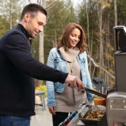 Napoleon PRO665RSIBSS-3 Prestige PRO 665 Gas Grill On Cart With Rotisserie And Side Burner, 36-Inches -GrillMaster Pro pro665 3 ls e 07 20 1