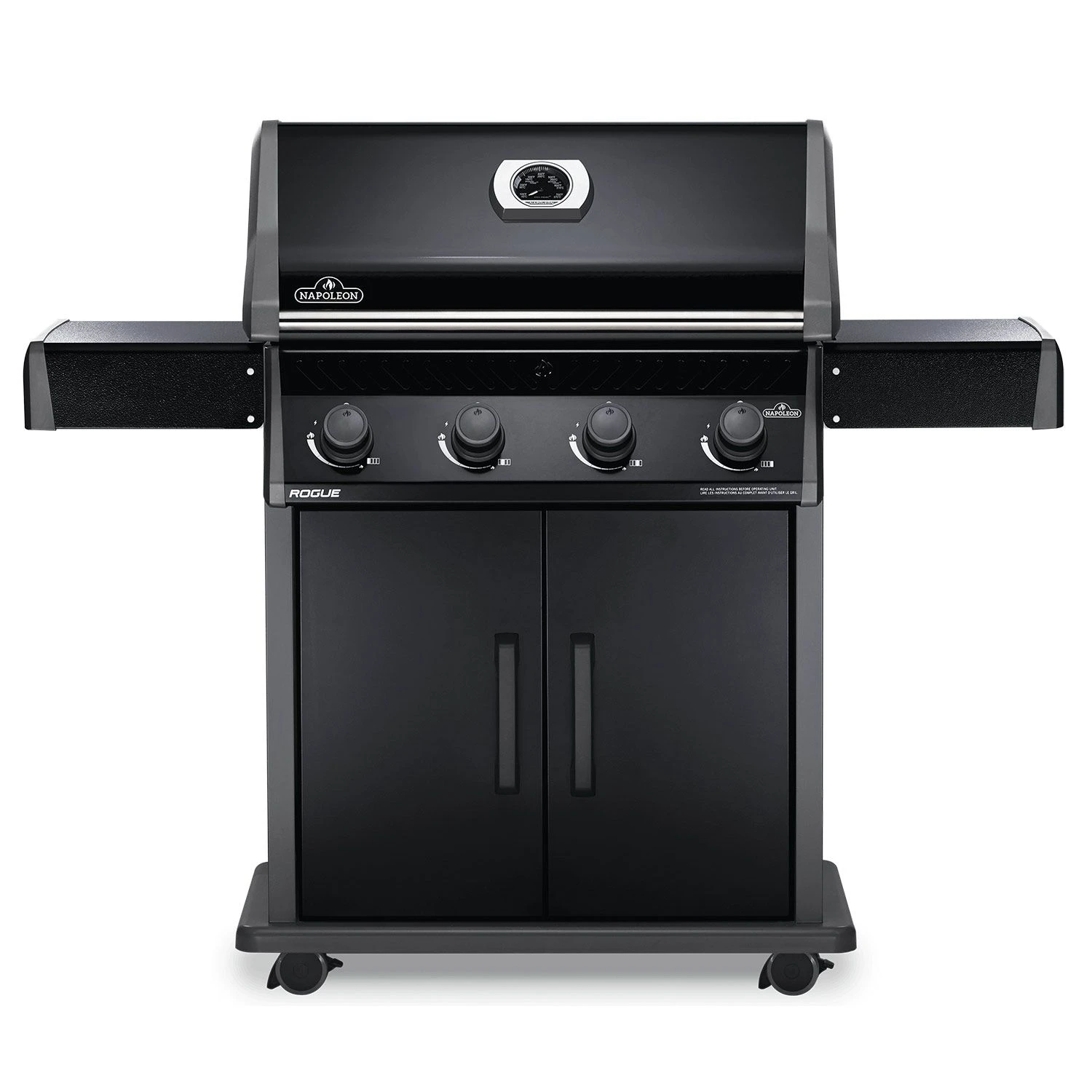 Napoleon R525PK-1 Rogue 525 Black Propane Gas Grill On Cart, 28.75-Inches