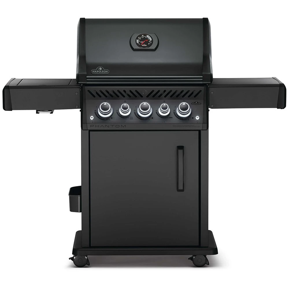 Napoleon RSE425RSIBK-1-PHM Phantom Rogue SE 425 Gas Grill On Cart With Infrared Side And Rear Burners