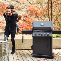 Napoleon RSE425RSIBK-1-PHM Phantom Rogue SE 425 Gas Grill On Cart With Infrared Side And Rear Burners -GrillMaster Pro rse425rsibk 1 phm config h 11 22