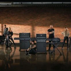 Napoleon RSE425RSIBK-1-PHM Phantom Rogue SE 425 Gas Grill On Cart With Infrared Side And Rear Burners -GrillMaster Pro rse425rsibk 1 phm config i 11 22