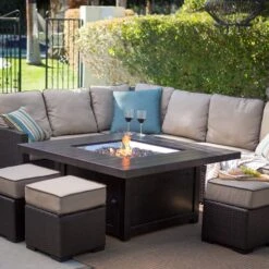 Napoleon STTR2-BZ St. Tropez Patio Flame Fire Table, Square -GrillMaster Pro st tropez square ls