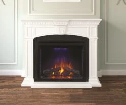 Napoleon NEFP33-0214W Taylor Electric Fireplace Mantel Package With 33-inch Ascent Firebox