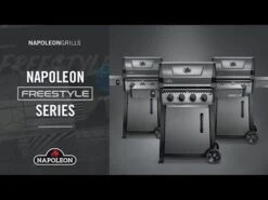 Napoleon F425DSBPGT-ECP Freestyle 425 Gas Grill On Cart With Side Range Burner, Propane -GrillMaster Pro voTjGBYBTUg 19